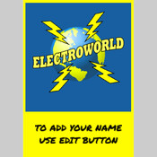 Custom Electroworld Swing Tag and Staff Lanyard.